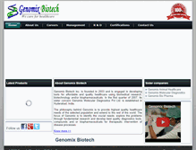 Tablet Screenshot of genomixbiotech.com